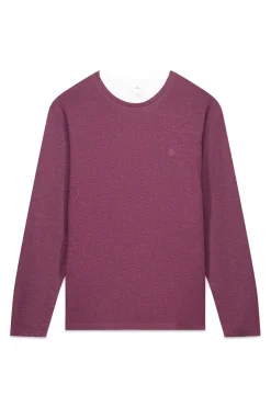 Camiseta manga larga doble melange