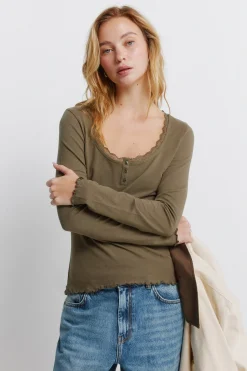 Camiseta manga larga lace