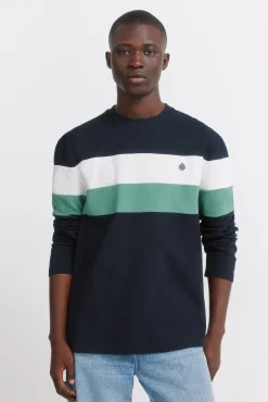 Camiseta manga larga piqué cortes