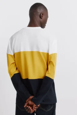 Camiseta manga larga piqu&eacute; bloques