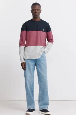 Camiseta manga larga piqu&eacute; bloques