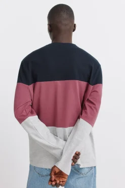 Camiseta manga larga piqu&eacute; bloques