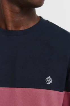 Camiseta manga larga piqu&eacute; bloques