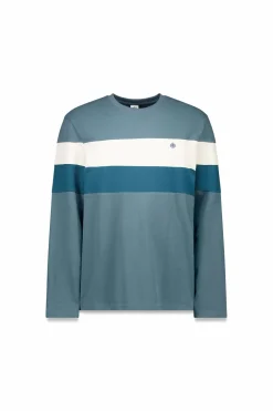 Camiseta manga larga piqu&eacute; cortes