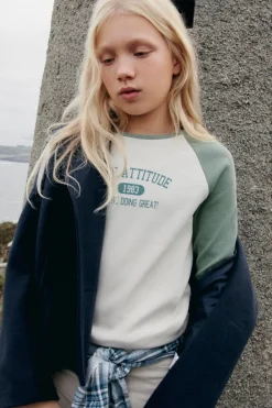 Camiseta manga larga rib ni&ntilde;a