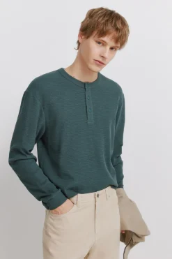 Camiseta manga larga tapeta cuadrillé