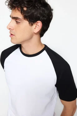 Camiseta mangas bicolor