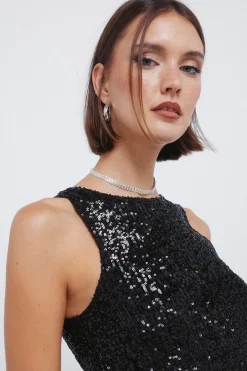 Camiseta nadadora lentejuelas