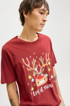 Camiseta navide&ntilde;a manga corta