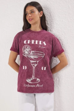 Camiseta oversize manga corta