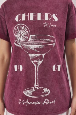 Camiseta oversize manga corta