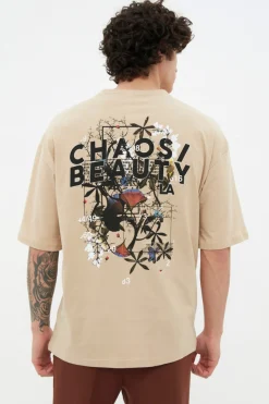 Camiseta oversize manga corta