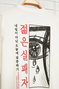 Camiseta oversize manga corta