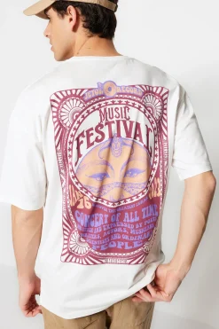 Camiseta oversize manga corta