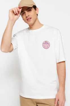 Camiseta oversize manga corta