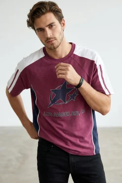 Camiseta oversize manga corta