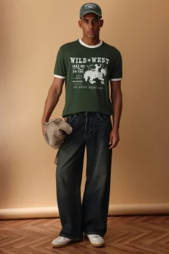 Camiseta oversize manga corta