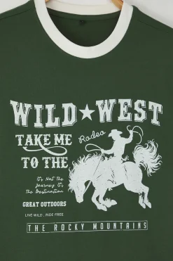 Camiseta oversize manga corta