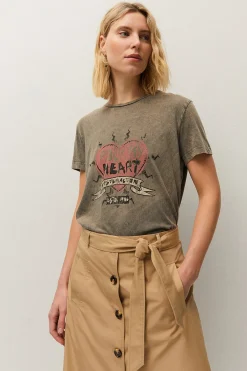 Camiseta print coraz&oacute;n