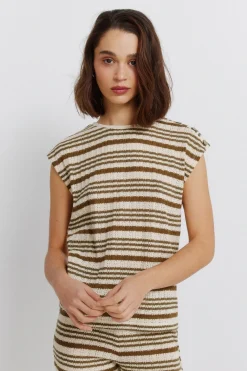 Camiseta punto rayas