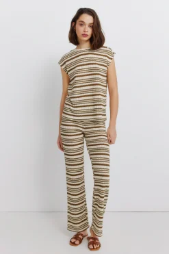 Camiseta punto rayas