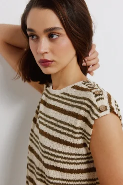 Camiseta punto rayas