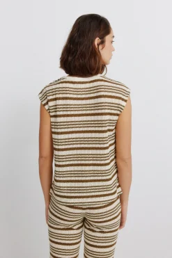 Camiseta punto rayas