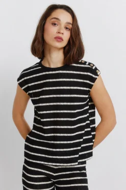 Camiseta punto rayas