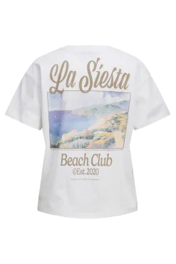 Camiseta relaxed de cuello redondo