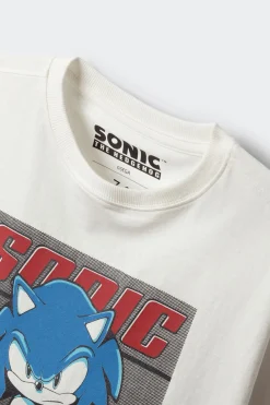 Camiseta sonic ni&ntilde;o