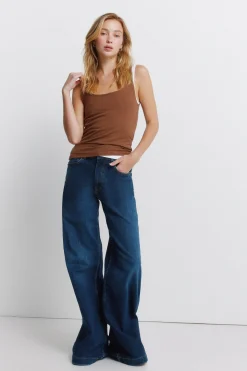 Camiseta tirantes doble tejido