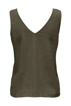 Camiseta tirantes lino