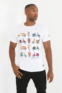Camiseta vespas manga corta