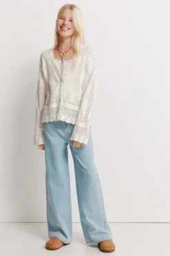 Cardigan calados ni&ntilde;a