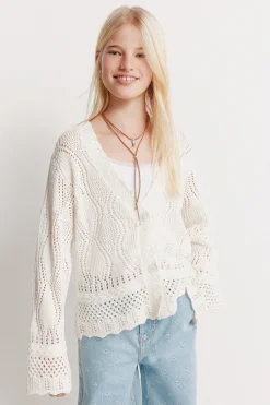 Cardigan calados ni&ntilde;a