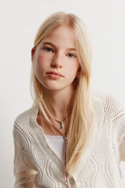 Cardigan calados ni&ntilde;a