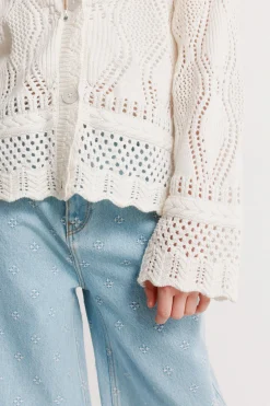 Cardigan calados ni&ntilde;a