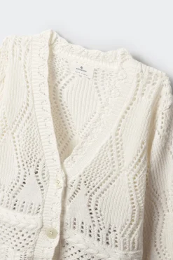 Cardigan calados ni&ntilde;a