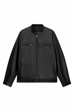 Cazadora efecto piel