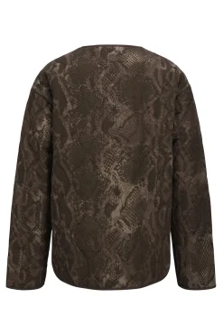 Cazadora estampada reptil