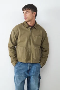 Cazadora pana cuello