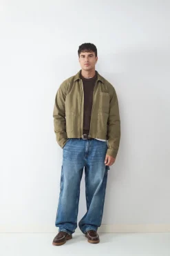 Cazadora pana cuello