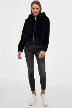 Cazadora Pelo Con Capucha