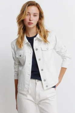 Cazadora vaquera color algodón