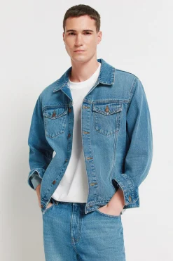 Cazadora vaquera lavado medio oscuro