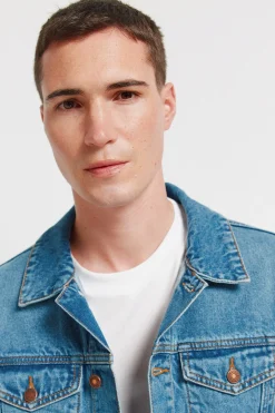 Cazadora vaquera lavado medio oscuro