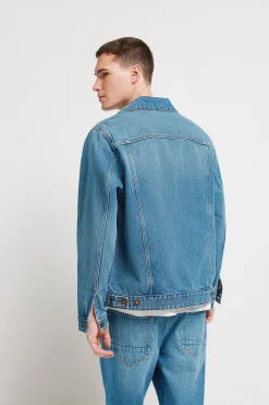 Cazadora vaquera lavado medio oscuro