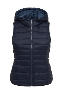 Chaleco acolchado ultraligero con capucha