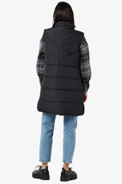 Chaleco largo acolchado