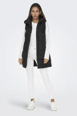 Chaleco largo acolchado